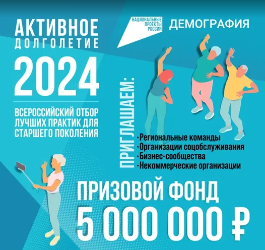 Федеральная кампания «Активное долголетие – 2024».